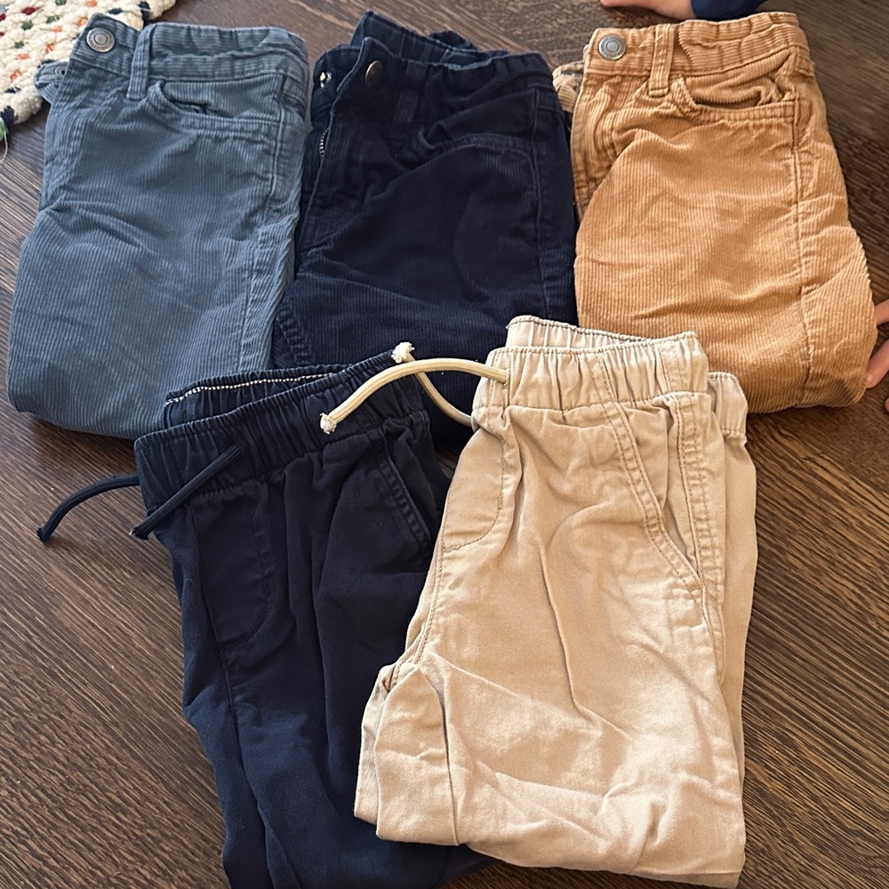 Bundle of 5 Boys H&M Pants Size 4T